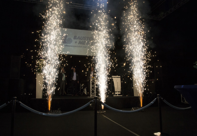 Sparkers afsteken op evenement