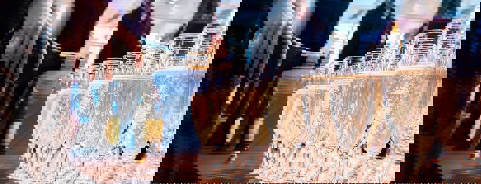 Champagne inschenken evenement